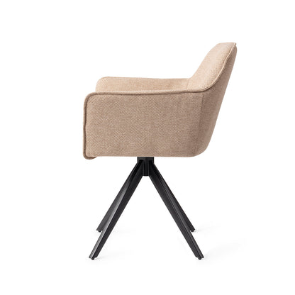 Jesper Home Hofu Wild Walnut Eetkamerstoel - Turn Black - KwaliteitWonen.nl