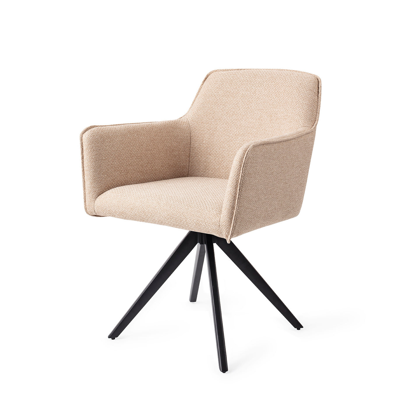Jesper Home Hofu Wild Walnut Eetkamerstoel - Turn Black - KwaliteitWonen.nl