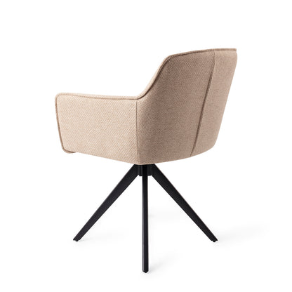 Jesper Home Hofu Wild Walnut Eetkamerstoel - Turn Black - KwaliteitWonen.nl