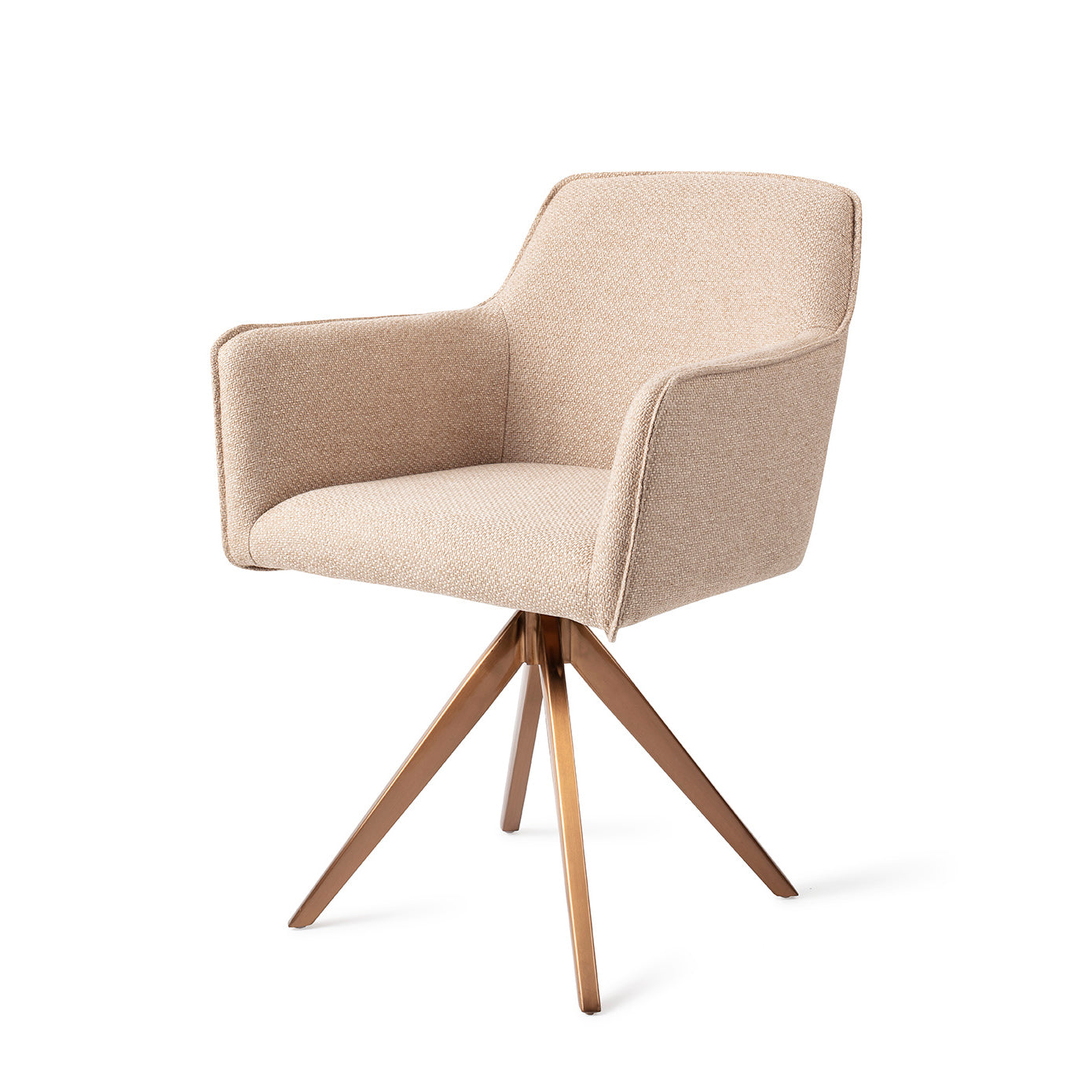 Jesper Home Hofu Wild Walnut Eetkamerstoel - Turn Rose - KwaliteitWonen.nl