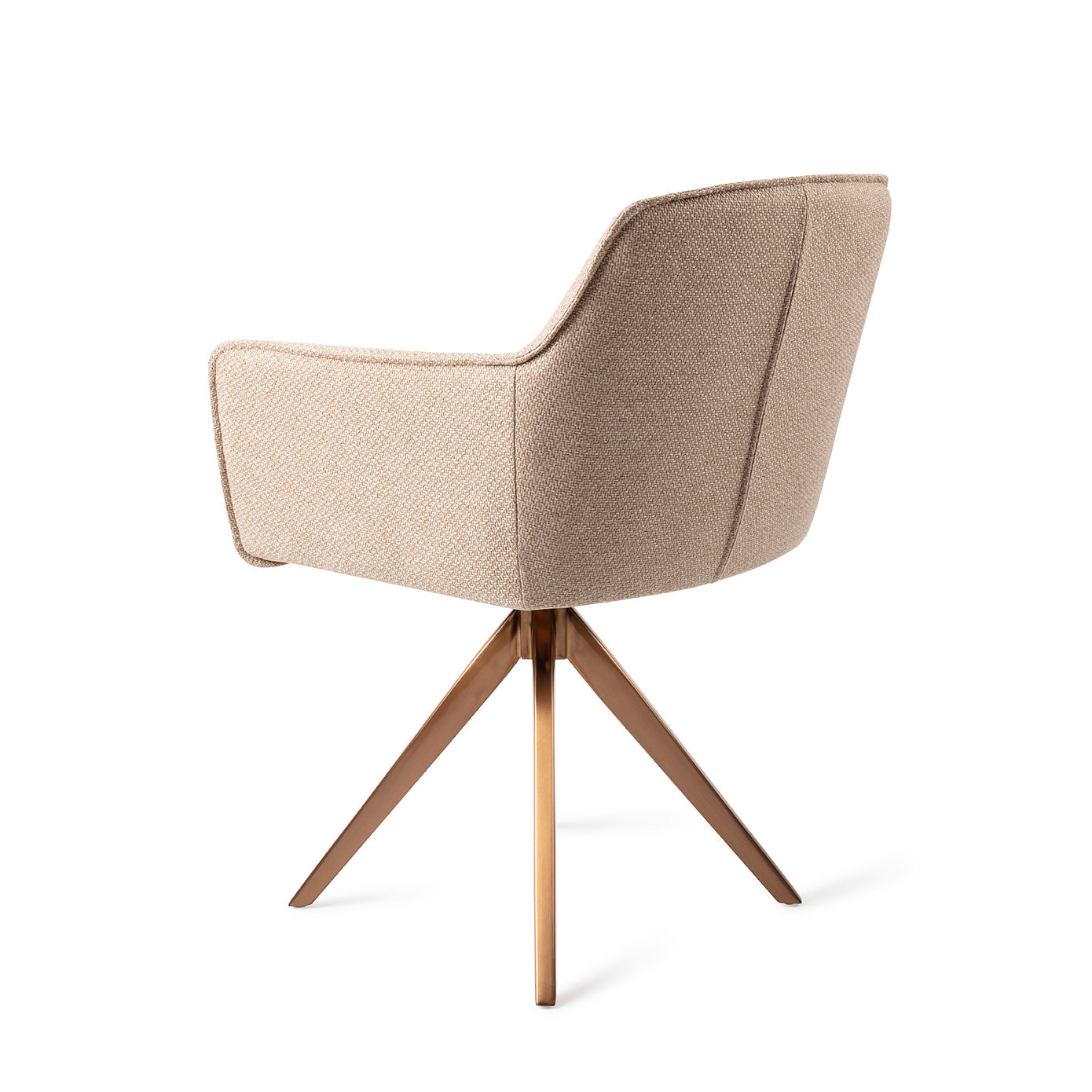 Jesper Home Hofu Wild Walnut Eetkamerstoel - Turn Rose - KwaliteitWonen.nl