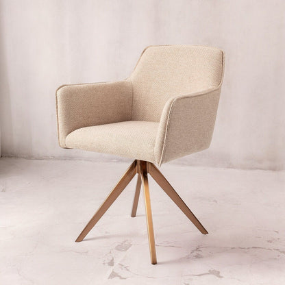 Jesper Home Hofu Wild Walnut Eetkamerstoel - Turn Rose - KwaliteitWonen.nl
