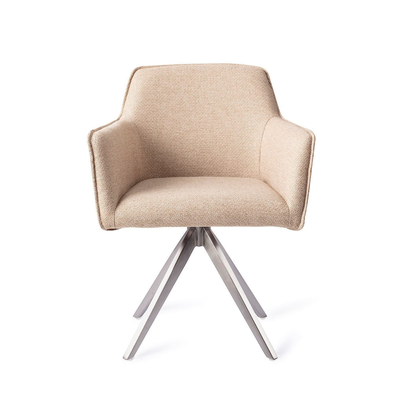 Jesper Home Hofu Wild Walnut Eetkamerstoel - Turn Steel - KwaliteitWonen.nl