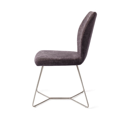 Jesper Home Ikata Almost Black Eetkamerstoel - Beehive Steel - KwaliteitWonen.nl