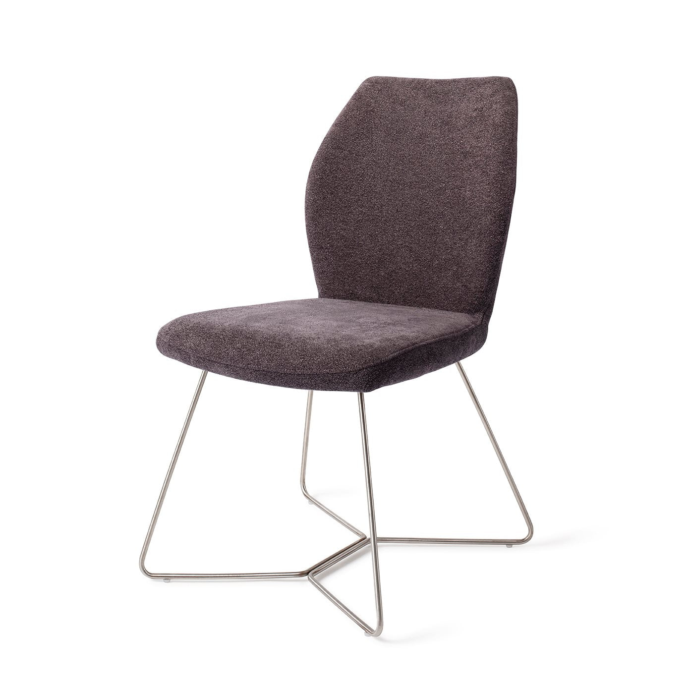 Jesper Home Ikata Almost Black Eetkamerstoel - Beehive Steel - KwaliteitWonen.nl