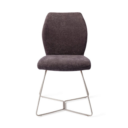 Jesper Home Ikata Almost Black Eetkamerstoel - Beehive Steel - KwaliteitWonen.nl