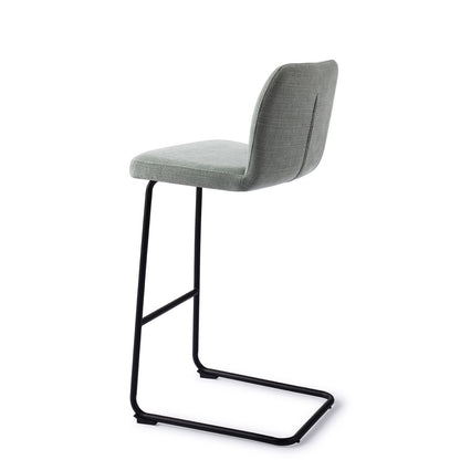 Jesper Home Ikata Breezy Blue Barkruk (H) - Bar Arch Black - KwaliteitWonen.nl