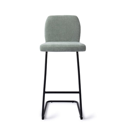 Jesper Home Ikata Breezy Blue Barkruk (H) - Bar Arch Black - KwaliteitWonen.nl