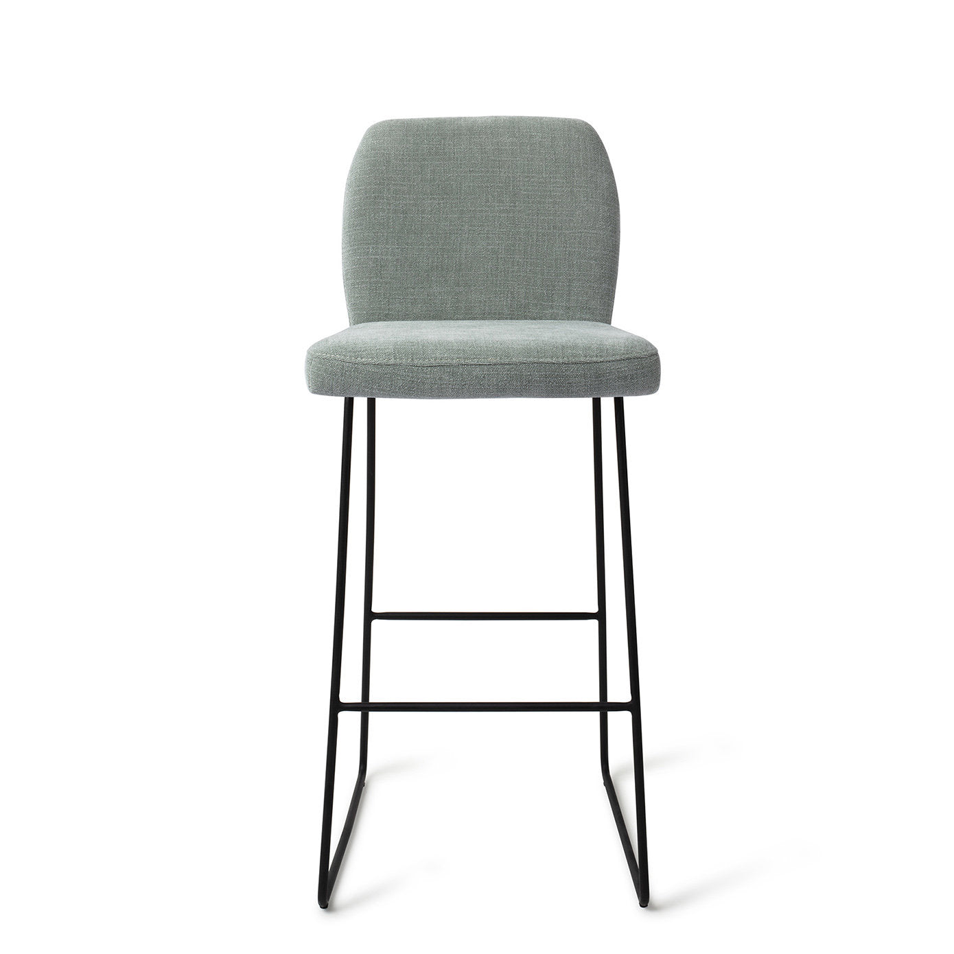 Jesper Home Ikata Breezy Blue Barkruk (H) - Bar Slide Black - KwaliteitWonen.nl