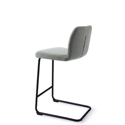 Jesper Home Ikata Breezy Blue Barkruk (L) - Counter Arch Black - KwaliteitWonen.nl
