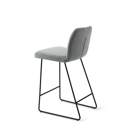 Jesper Home Ikata Breezy Blue Barkruk (L) - Counter Slide Black - KwaliteitWonen.nl
