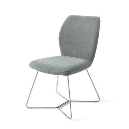 Jesper Home Ikata Breezy Blue Eetkamerstoel - Beehive Steel - KwaliteitWonen.nl