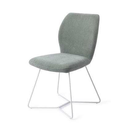 Jesper Home Ikata Breezy Blue Eetkamerstoel - Beehive White - KwaliteitWonen.nl