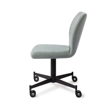 Jesper Home Ikata Breezy Blue Eetkamerstoel - Caster Black-Kwaliteitwonen.nl