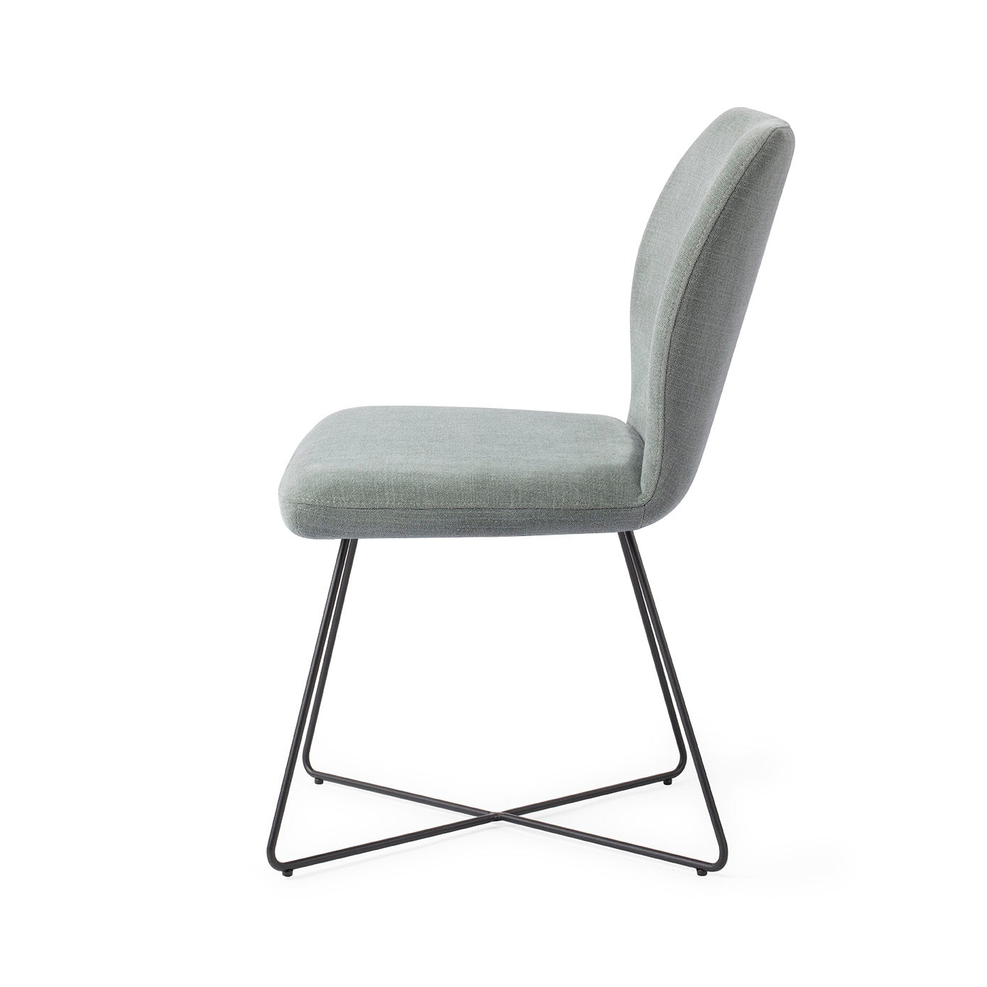 Jesper Home Ikata Breezy Blue Eetkamerstoel - Cross Black - KwaliteitWonen.nl