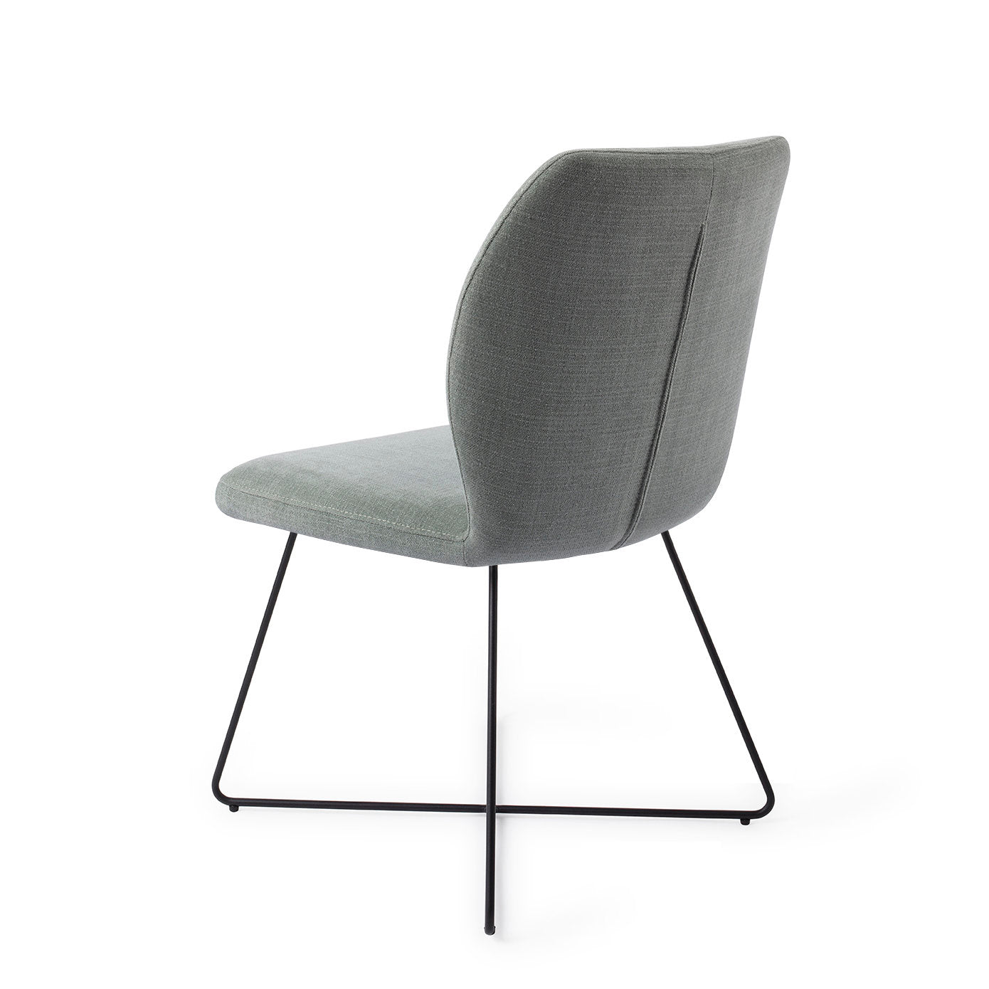 Jesper Home Ikata Breezy Blue Eetkamerstoel - Cross Black - KwaliteitWonen.nl