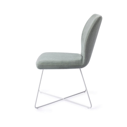 Jesper Home Ikata Breezy Blue Eetkamerstoel - Cross White - KwaliteitWonen.nl