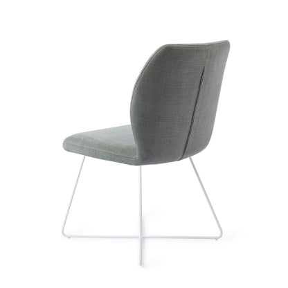 Jesper Home Ikata Breezy Blue Eetkamerstoel - Cross White - KwaliteitWonen.nl