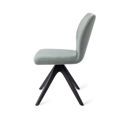 Jesper Home Ikata Breezy Blue Eetkamerstoel - Revolve Oak Black - KwaliteitWonen.nl