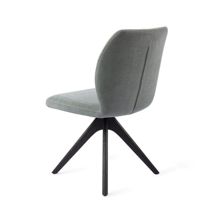 Jesper Home Ikata Breezy Blue Eetkamerstoel - Revolve Oak Black - KwaliteitWonen.nl