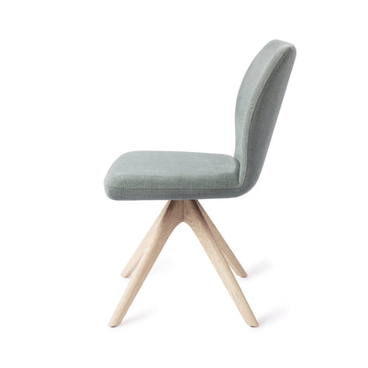 Jesper Home Ikata Breezy Blue Eetkamerstoel - Revolve Oak Bleach - KwaliteitWonen.nl