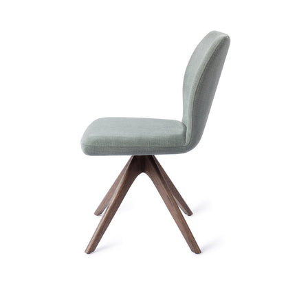 Jesper Home Ikata Breezy Blue Eetkamerstoel - Revolve Oak Walnut - KwaliteitWonen.nl