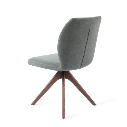 Jesper Home Ikata Breezy Blue Eetkamerstoel - Revolve Oak Walnut - KwaliteitWonen.nl