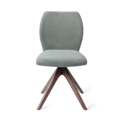 Jesper Home Ikata Breezy Blue Eetkamerstoel - Revolve Oak Walnut - KwaliteitWonen.nl