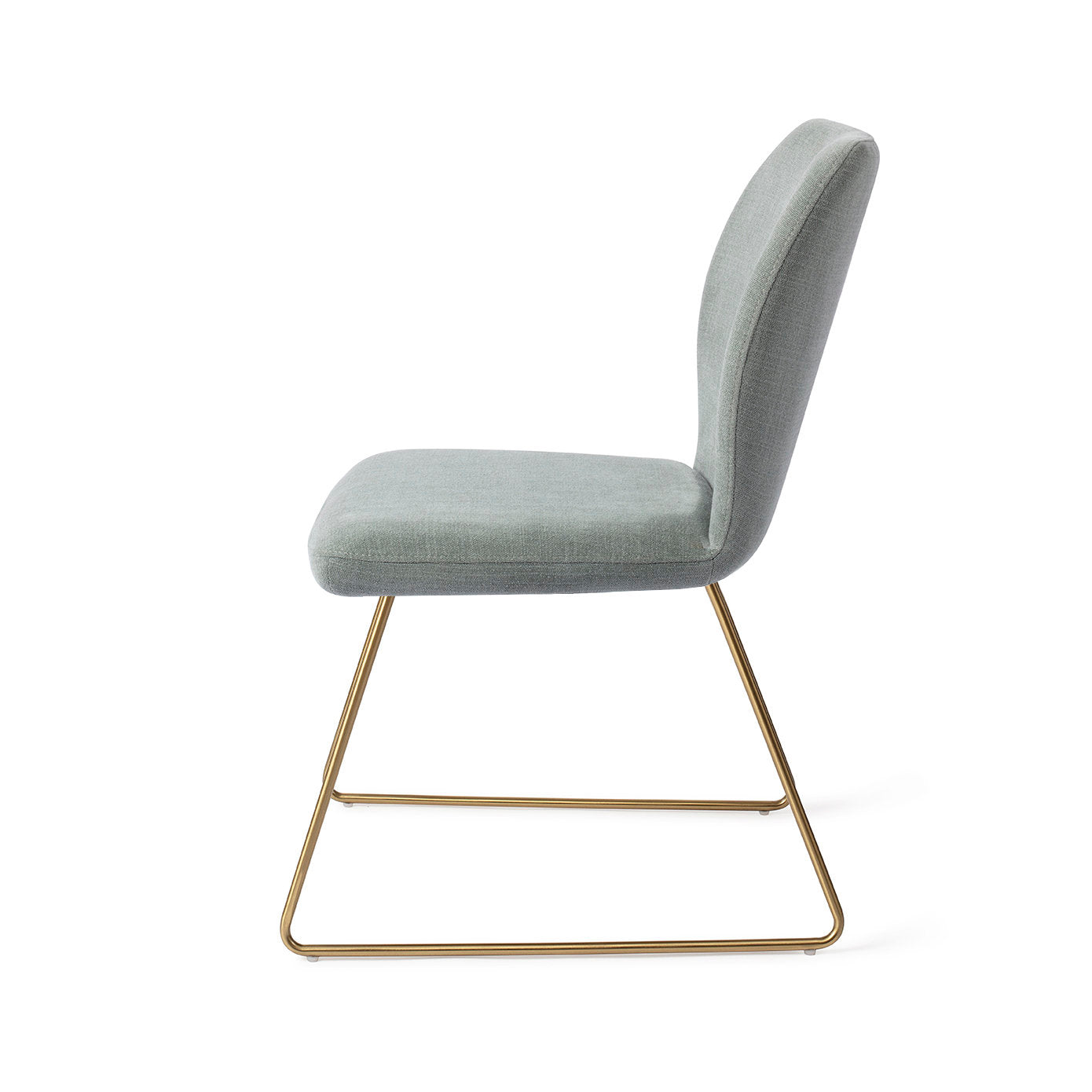 Jesper Home Ikata Breezy Blue Eetkamerstoel - Slide Gold - KwaliteitWonen.nl