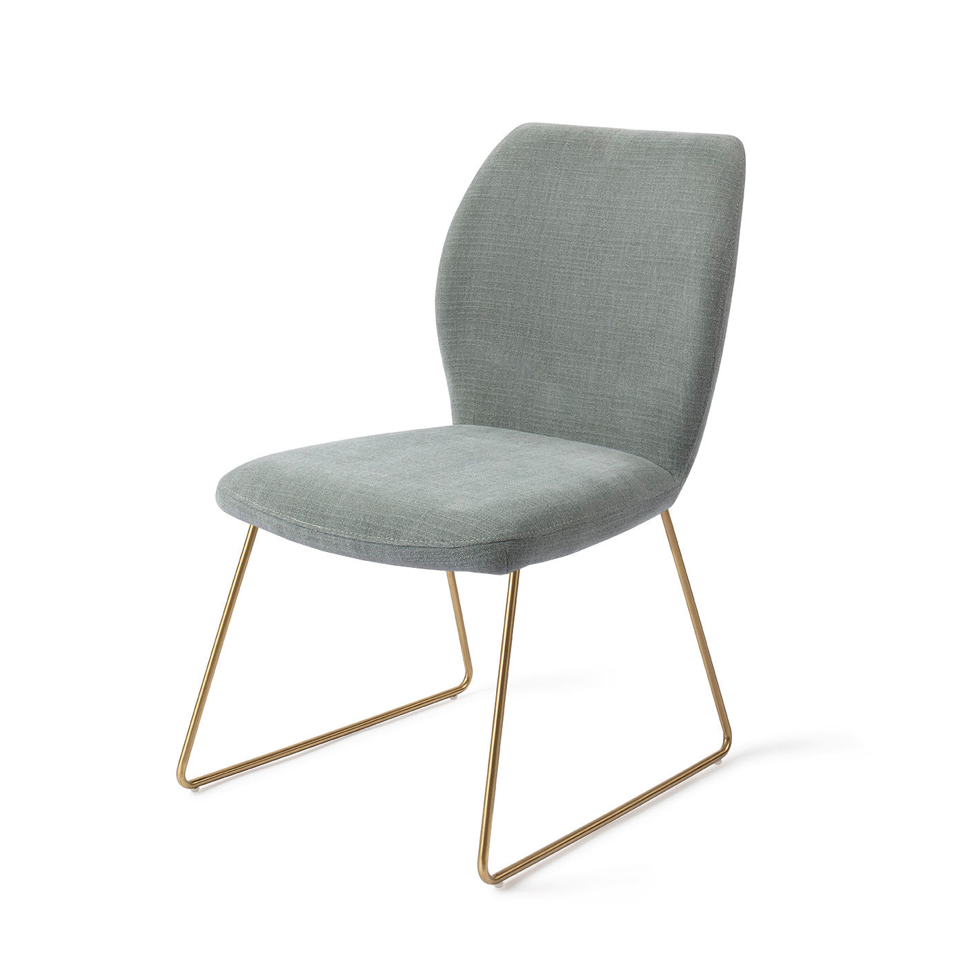 Jesper Home Ikata Breezy Blue Eetkamerstoel - Slide Gold - KwaliteitWonen.nl