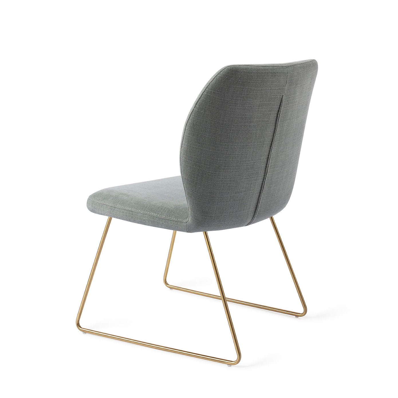 Jesper Home Ikata Breezy Blue Eetkamerstoel - Slide Gold - KwaliteitWonen.nl