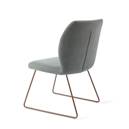 Jesper Home Ikata Breezy Blue Eetkamerstoel - Slide Rose - KwaliteitWonen.nl