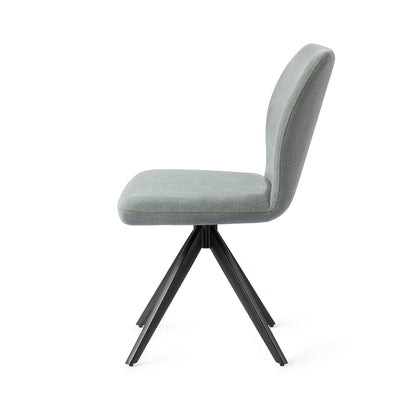 Jesper Home Ikata Breezy Blue Eetkamerstoel - Turn Black - KwaliteitWonen.nl