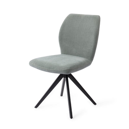 Jesper Home Ikata Breezy Blue Eetkamerstoel - Turn Black - KwaliteitWonen.nl