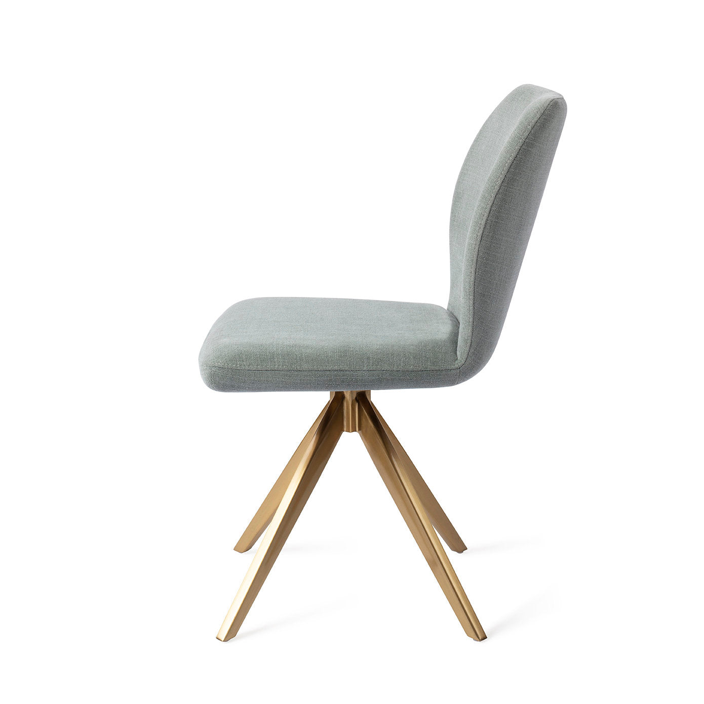 Jesper Home Ikata Breezy Blue Eetkamerstoel - Turn Gold - KwaliteitWonen.nl