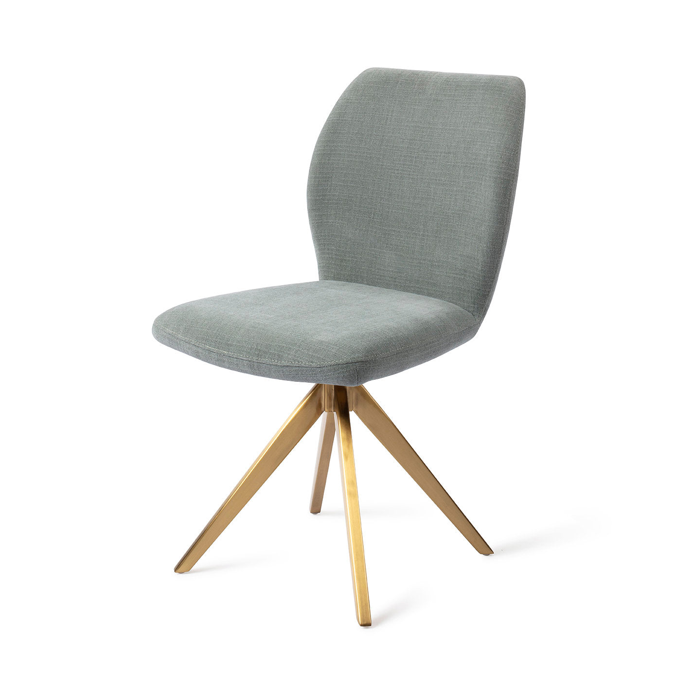 Jesper Home Ikata Breezy Blue Eetkamerstoel - Turn Gold - KwaliteitWonen.nl