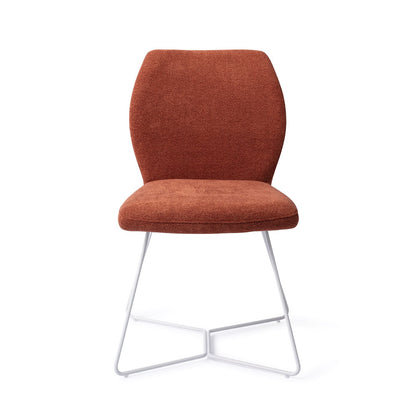 Jesper Home Ikata Cosy Copper Eetkamerstoel - Beehive White - KwaliteitWonen.nl