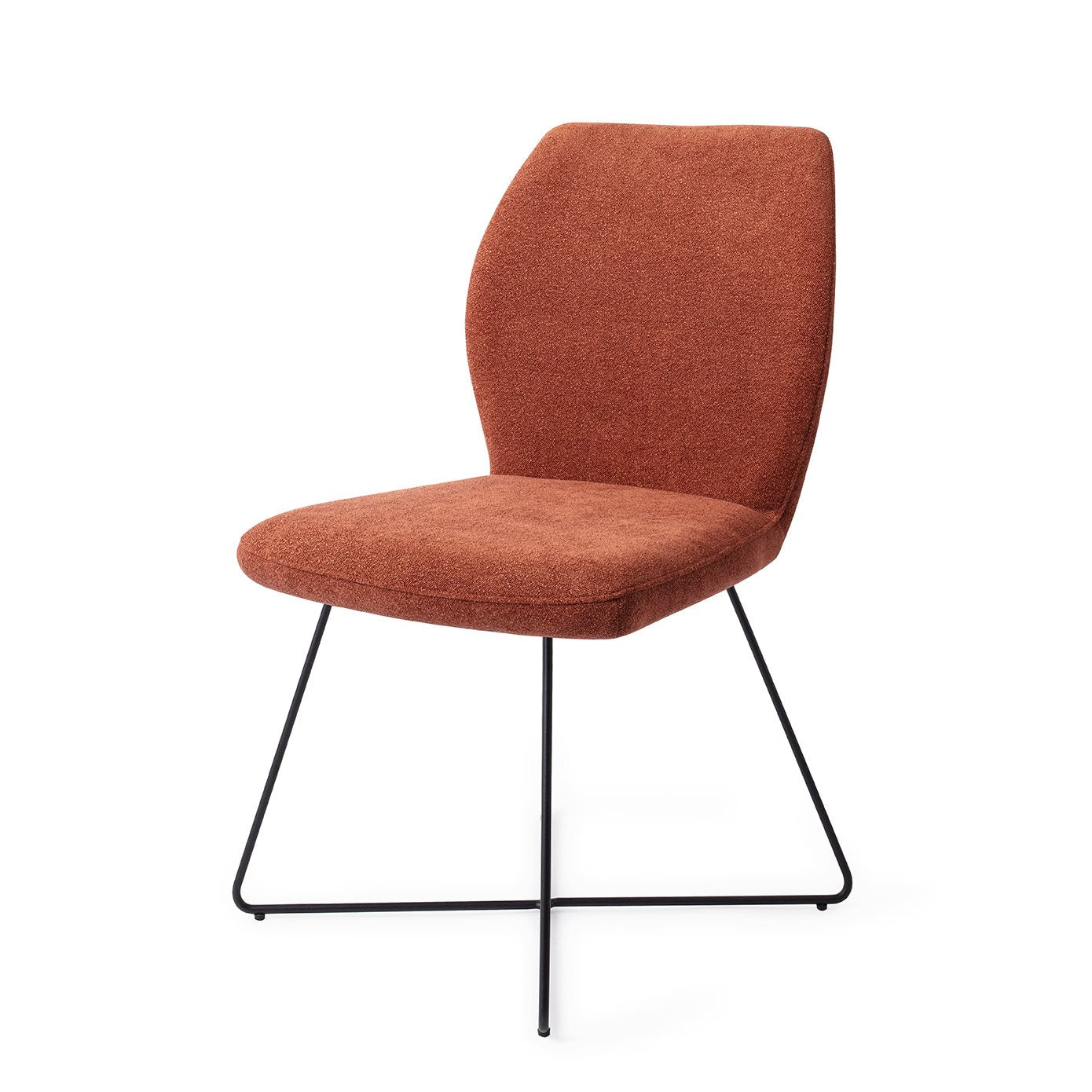 Jesper Home Ikata Cosy Copper Eetkamerstoel - Cross Black - KwaliteitWonen.nl