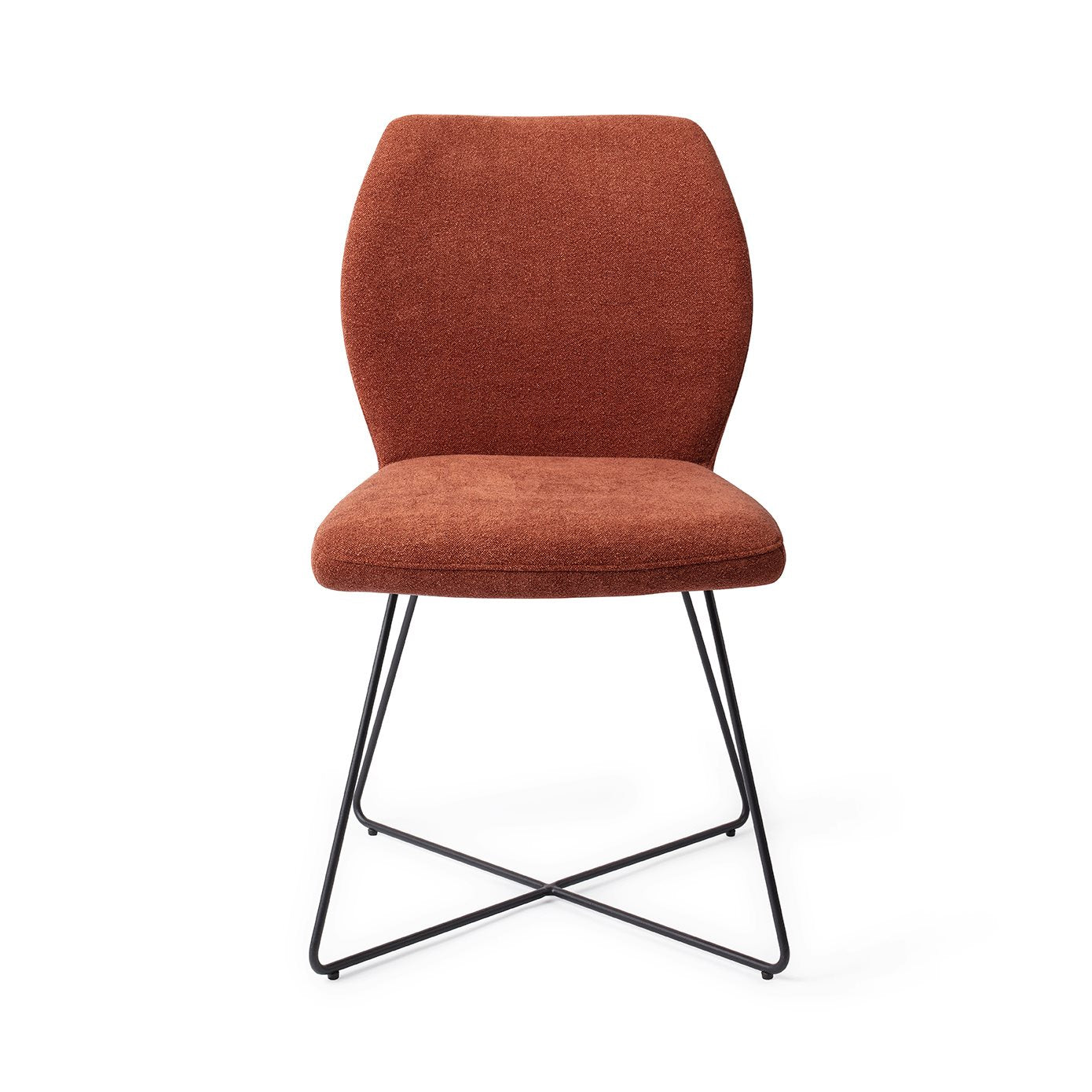 Jesper Home Ikata Cosy Copper Eetkamerstoel - Cross Black - KwaliteitWonen.nl