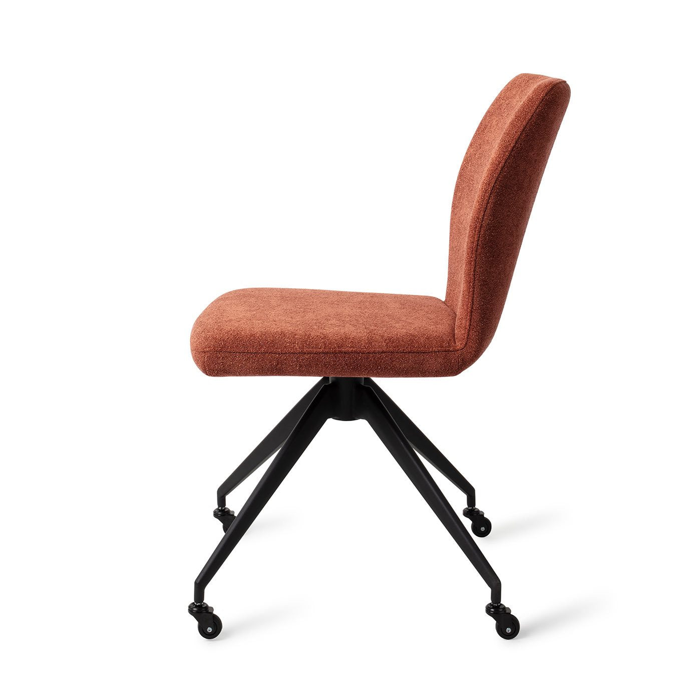 Jesper Home Ikata Cosy Copper Eetkamerstoel - Glide Black - KwaliteitWonen.nl
