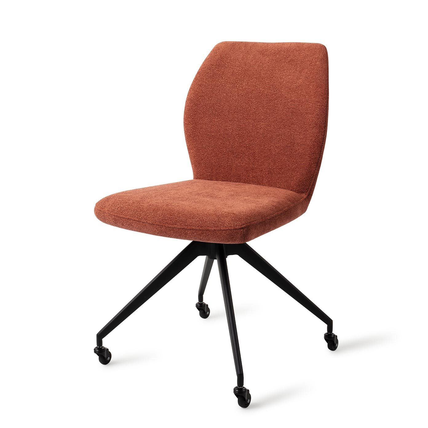 Jesper Home Ikata Cosy Copper Eetkamerstoel - Glide Black - KwaliteitWonen.nl