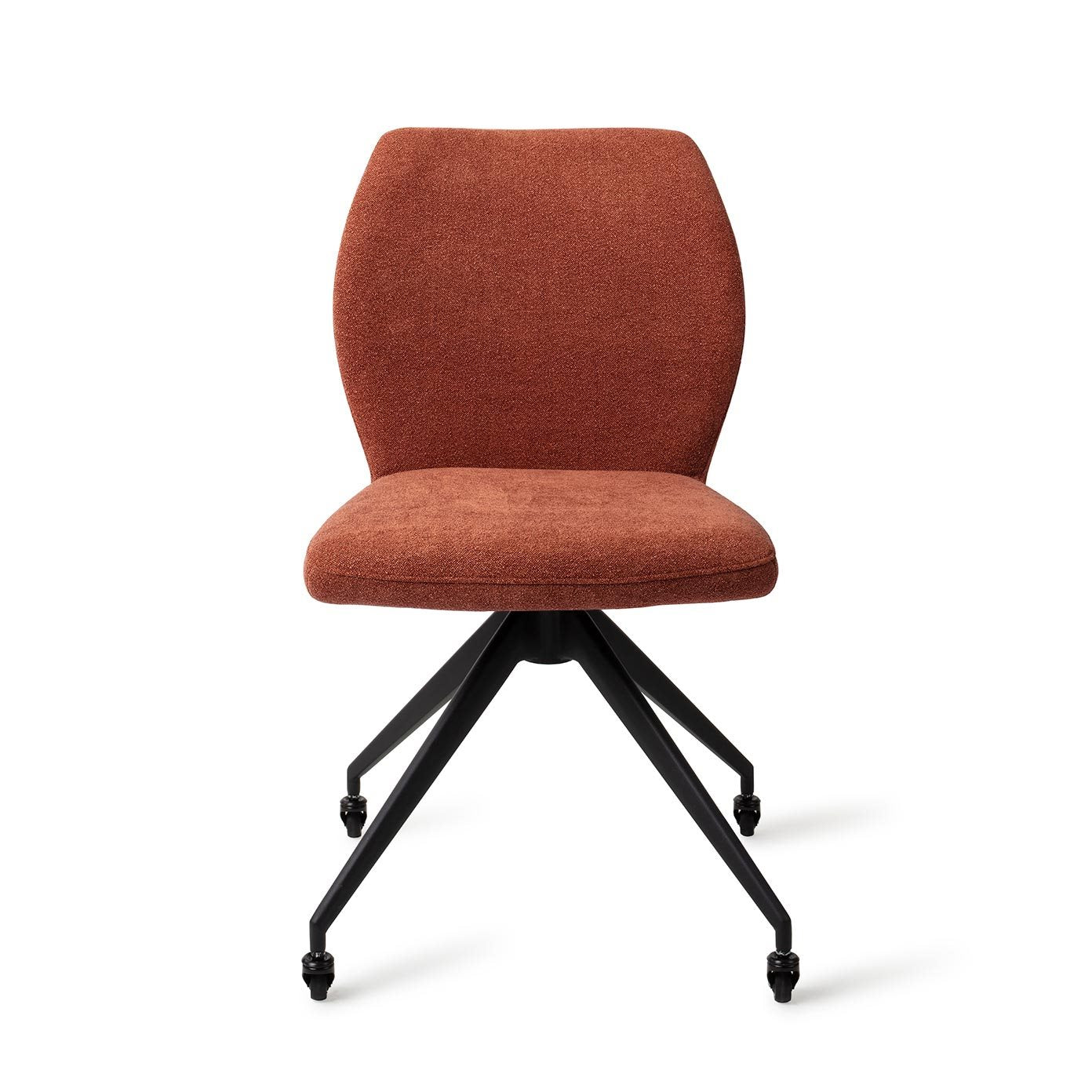 Jesper Home Ikata Cosy Copper Eetkamerstoel - Glide Black - KwaliteitWonen.nl