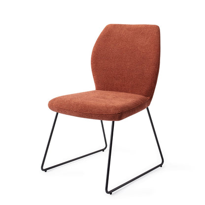 Jesper Home Ikata Cosy Copper Eetkamerstoel - Slide Black - KwaliteitWonen.nl