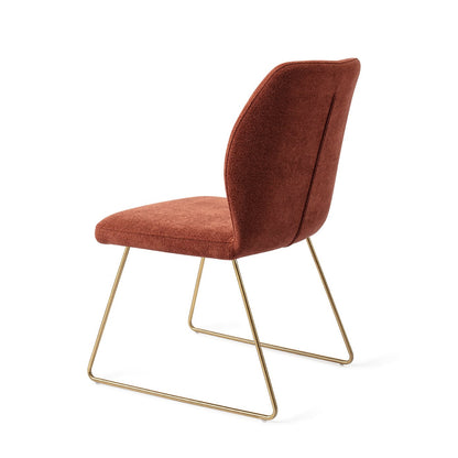 Jesper Home Ikata Cosy Copper Eetkamerstoel - Slide Gold - KwaliteitWonen.nl