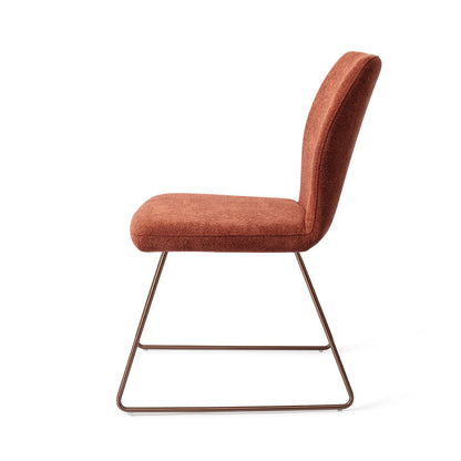 Jesper Home Ikata Cosy Copper Eetkamerstoel - Slide Rose - KwaliteitWonen.nl