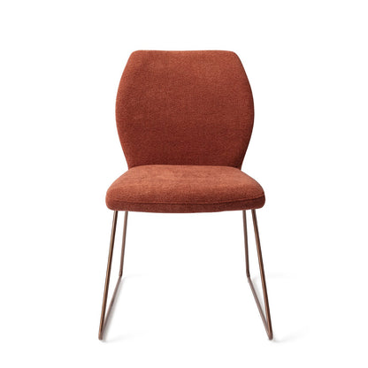 Jesper Home Ikata Cosy Copper Eetkamerstoel - Slide Rose - KwaliteitWonen.nl