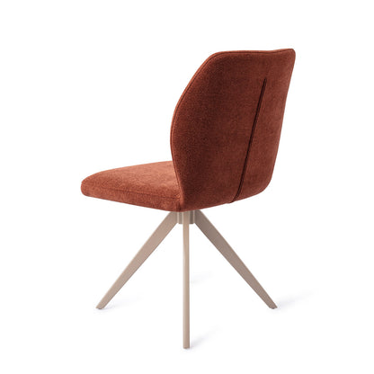 Jesper Home Ikata Cosy Copper Eetkamerstoel - Turn Beige - KwaliteitWonen.nl
