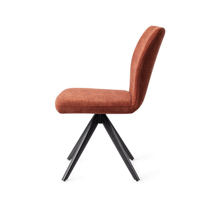 Jesper Home Ikata Cosy Copper Eetkamerstoel - Turn Black - KwaliteitWonen.nl