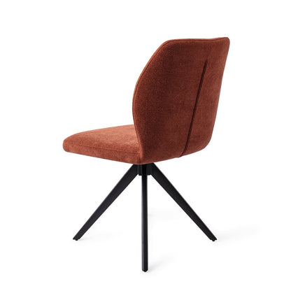 Jesper Home Ikata Cosy Copper Eetkamerstoel - Turn Black - KwaliteitWonen.nl