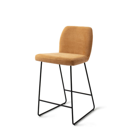 Jesper Home Ikata Honey Harvest Barkruk (L) - Counter Slide Black - KwaliteitWonen.nl